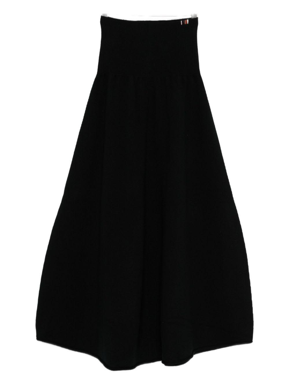 extreme cashmere long skirt