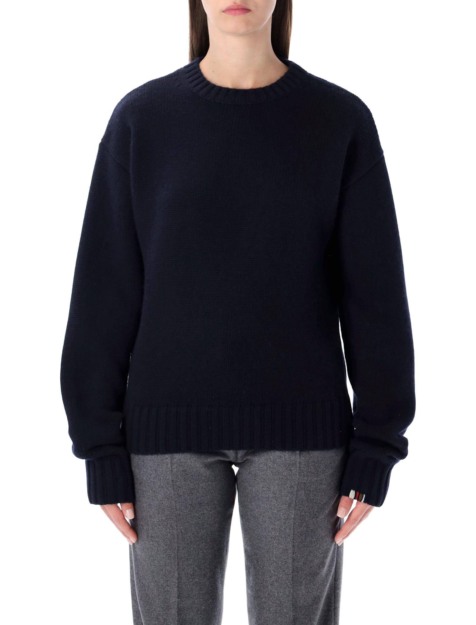 extreme cashmere n°373 oldie navy cashmere sweater