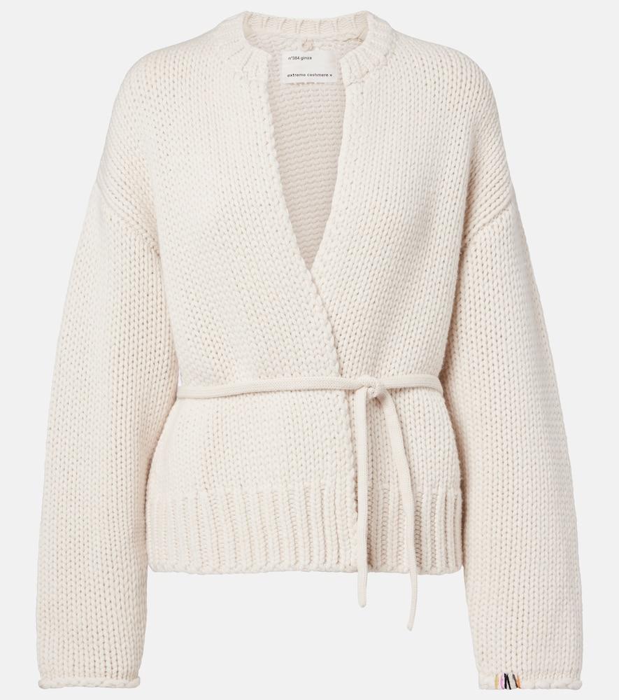 extreme cashmere n°384 ginza cashmere wrap cardigan