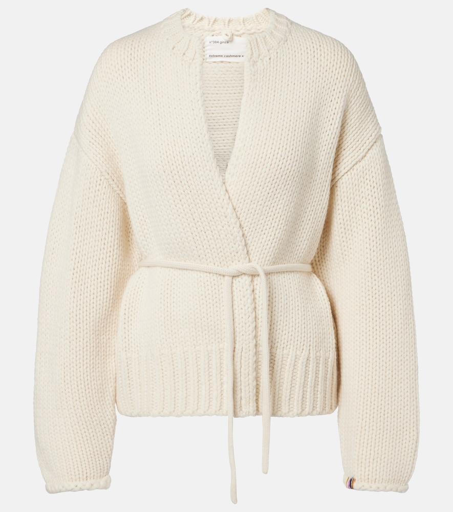 extreme cashmere n°384 ginza cashmere wrap cardigan