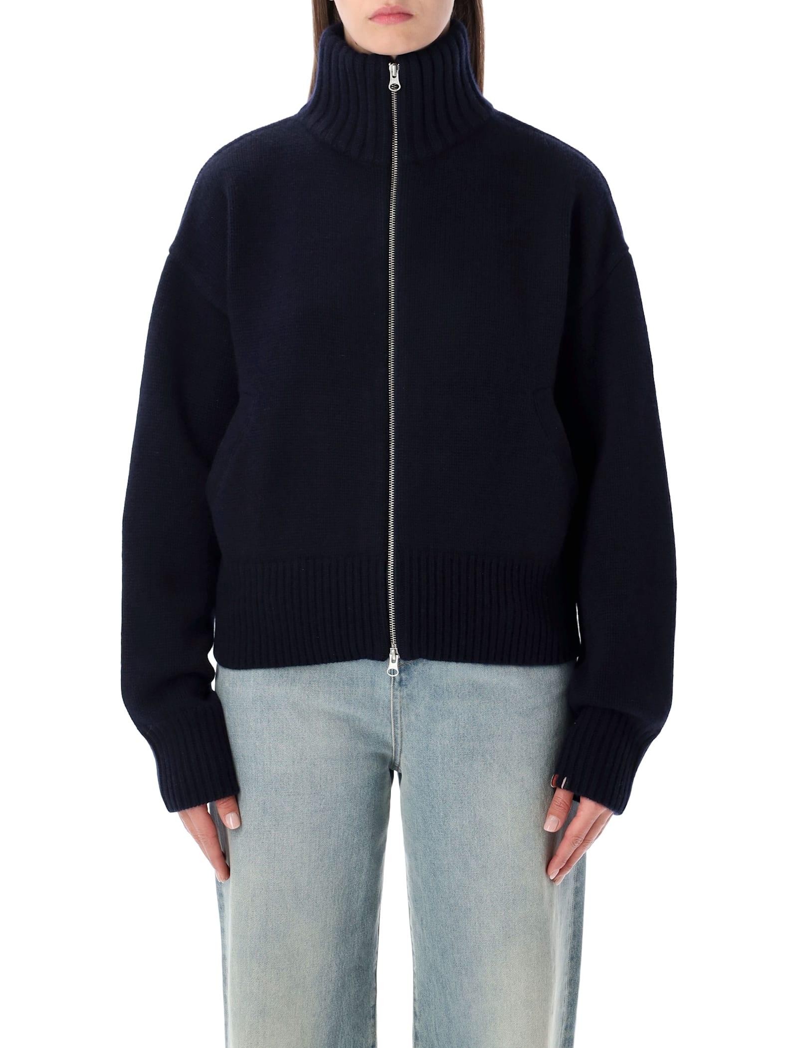 extreme cashmere n°438 xtra fab cashmere zip-up cardigan