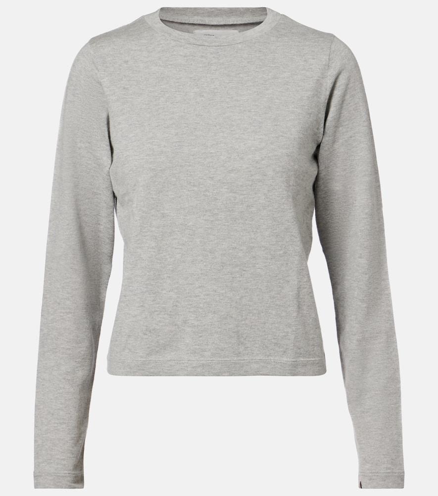 extreme cashmere n°451 lisa cotton and cashmere top