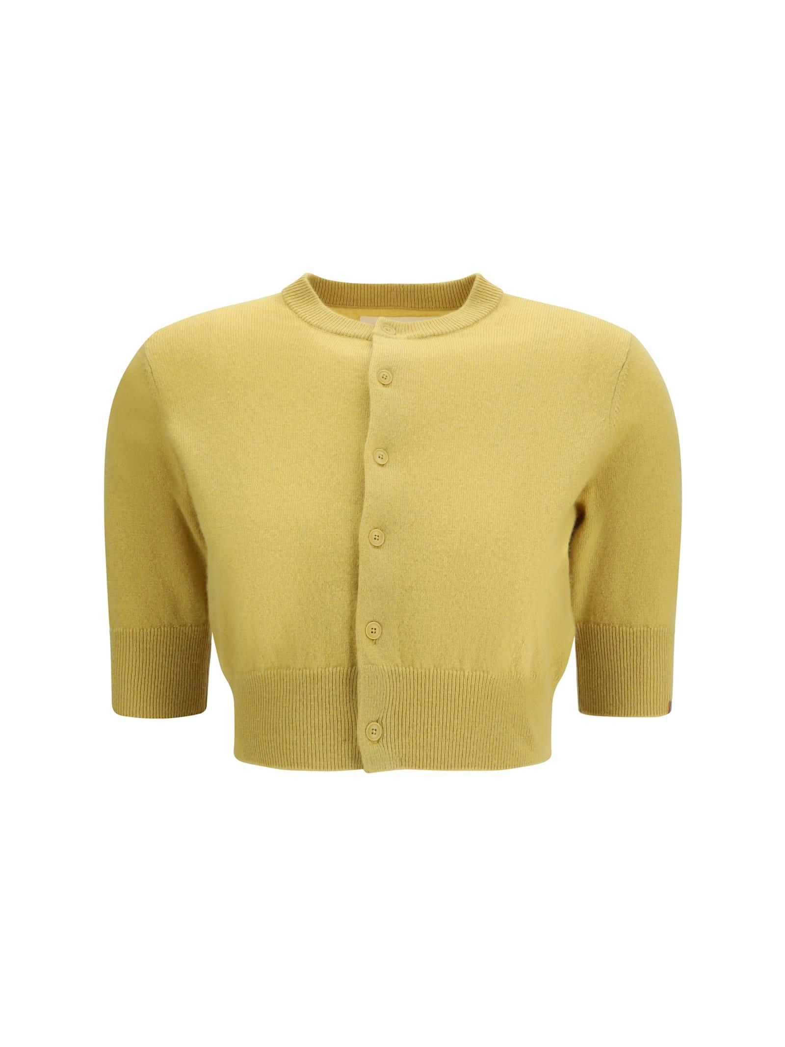 extreme cashmere n°474 super little cropped crewneck cardigan