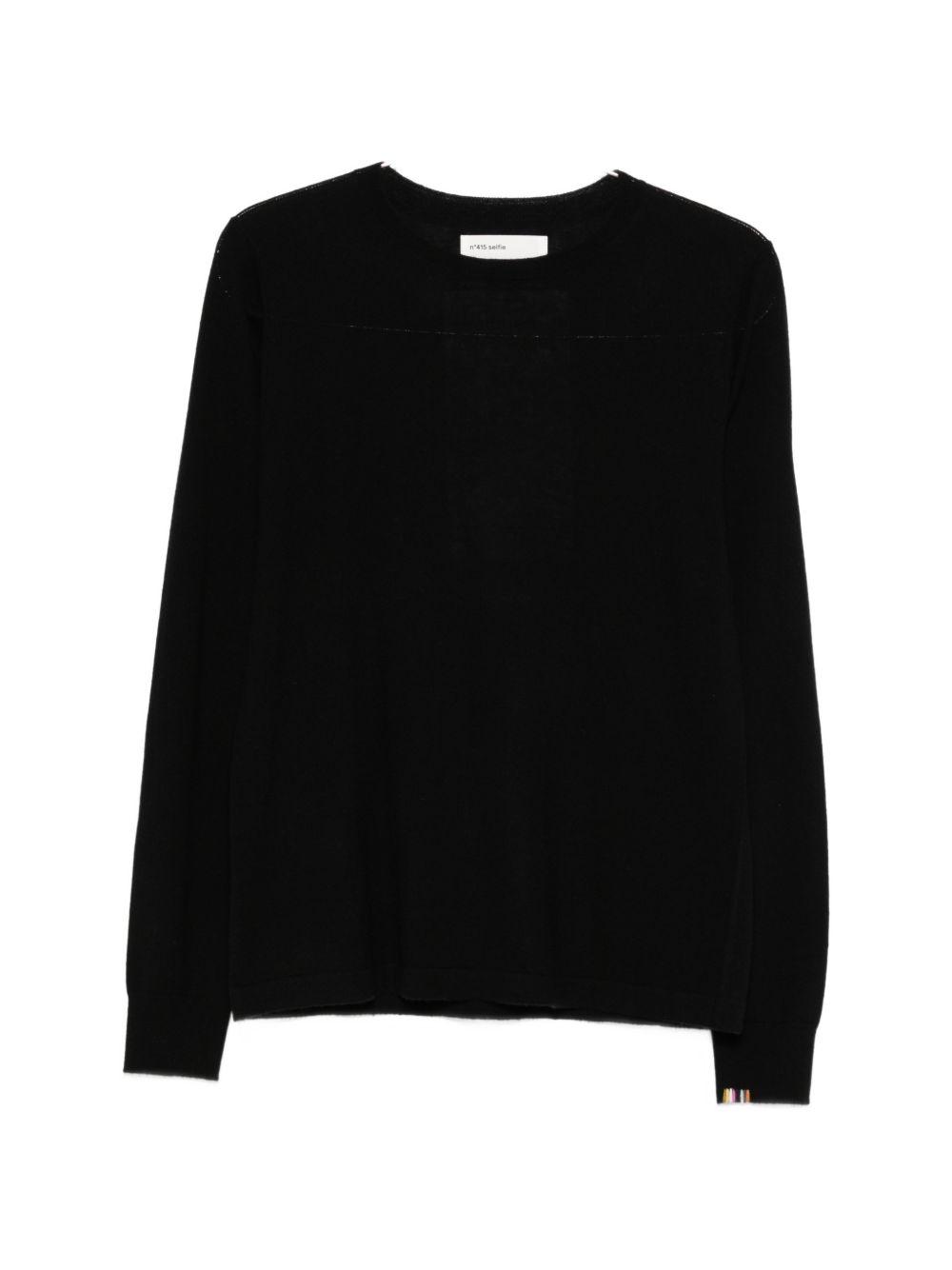 extreme cashmere sweaters black merino wool - women