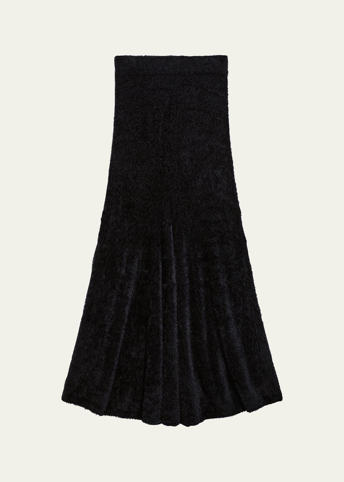 eyelash knit maxi skirt