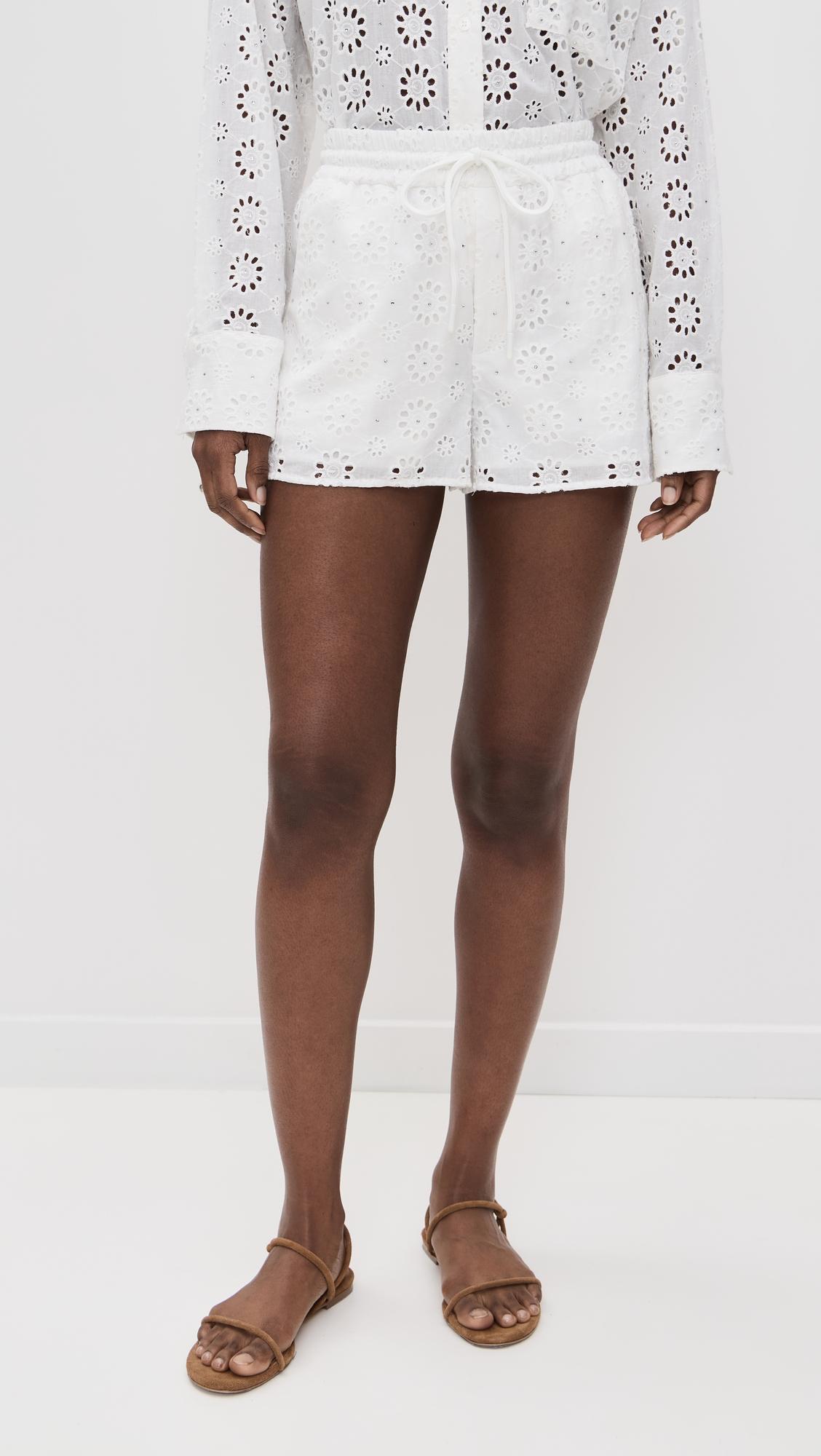 eyelet anglais boxer shorts