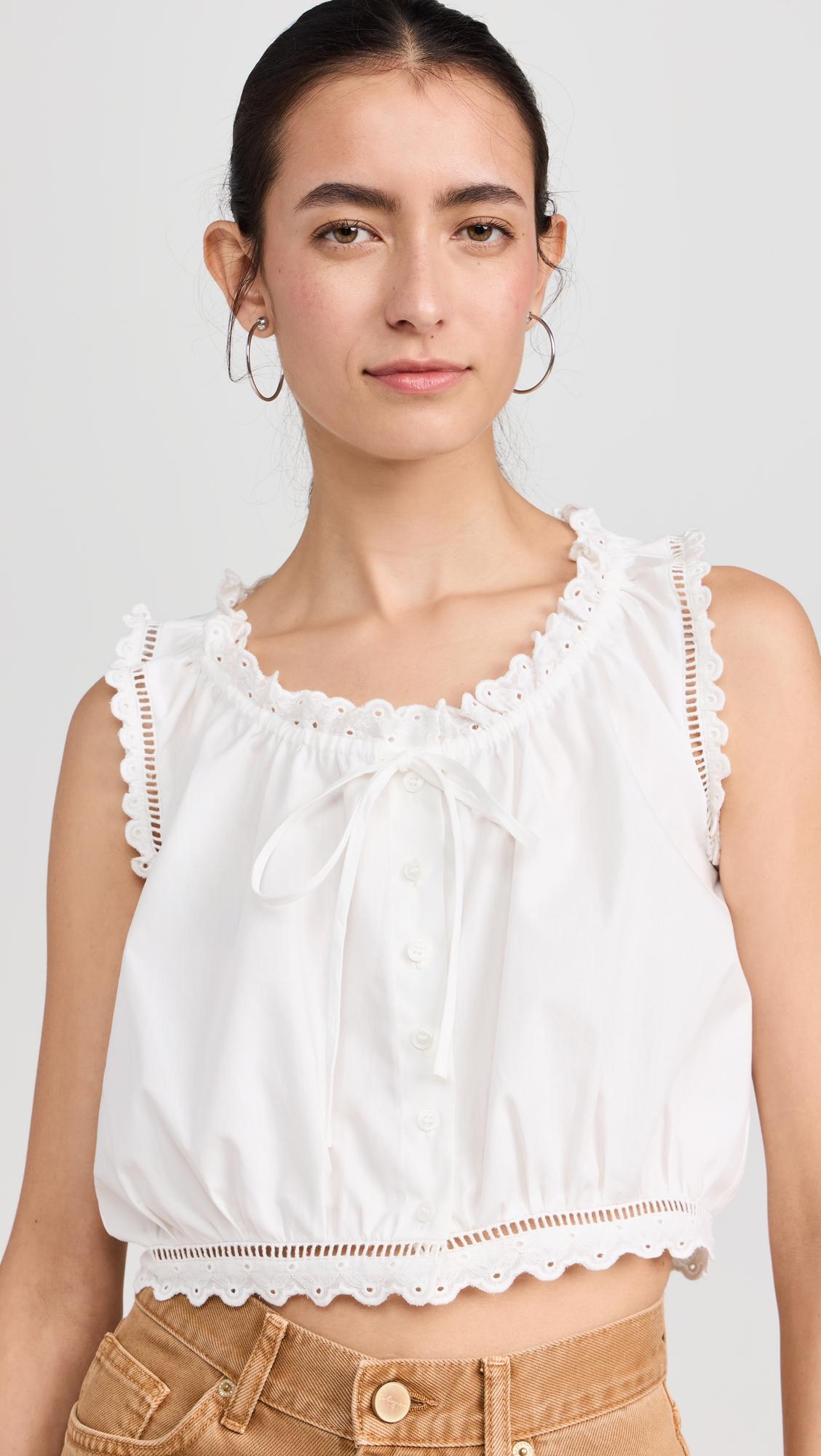 eyelet cami top