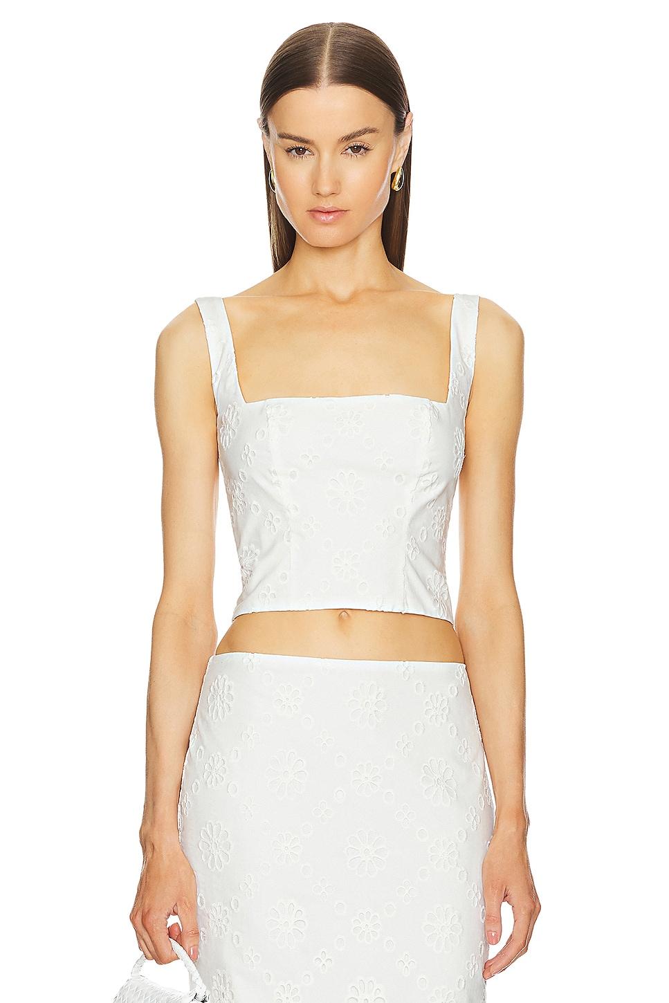 eyelet corset top