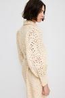 eyelet embroidered shirt dress