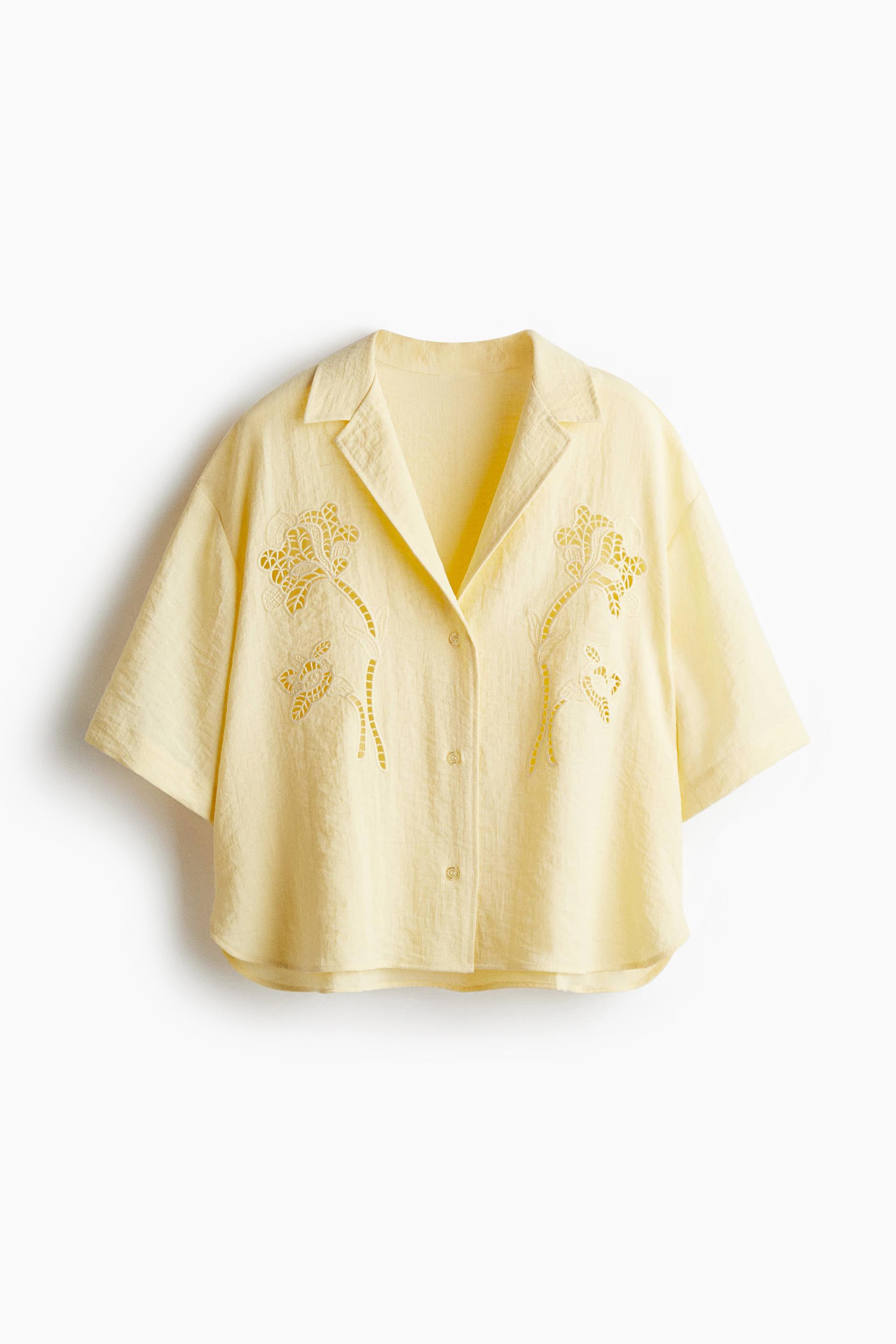 eyelet embroidered shirt