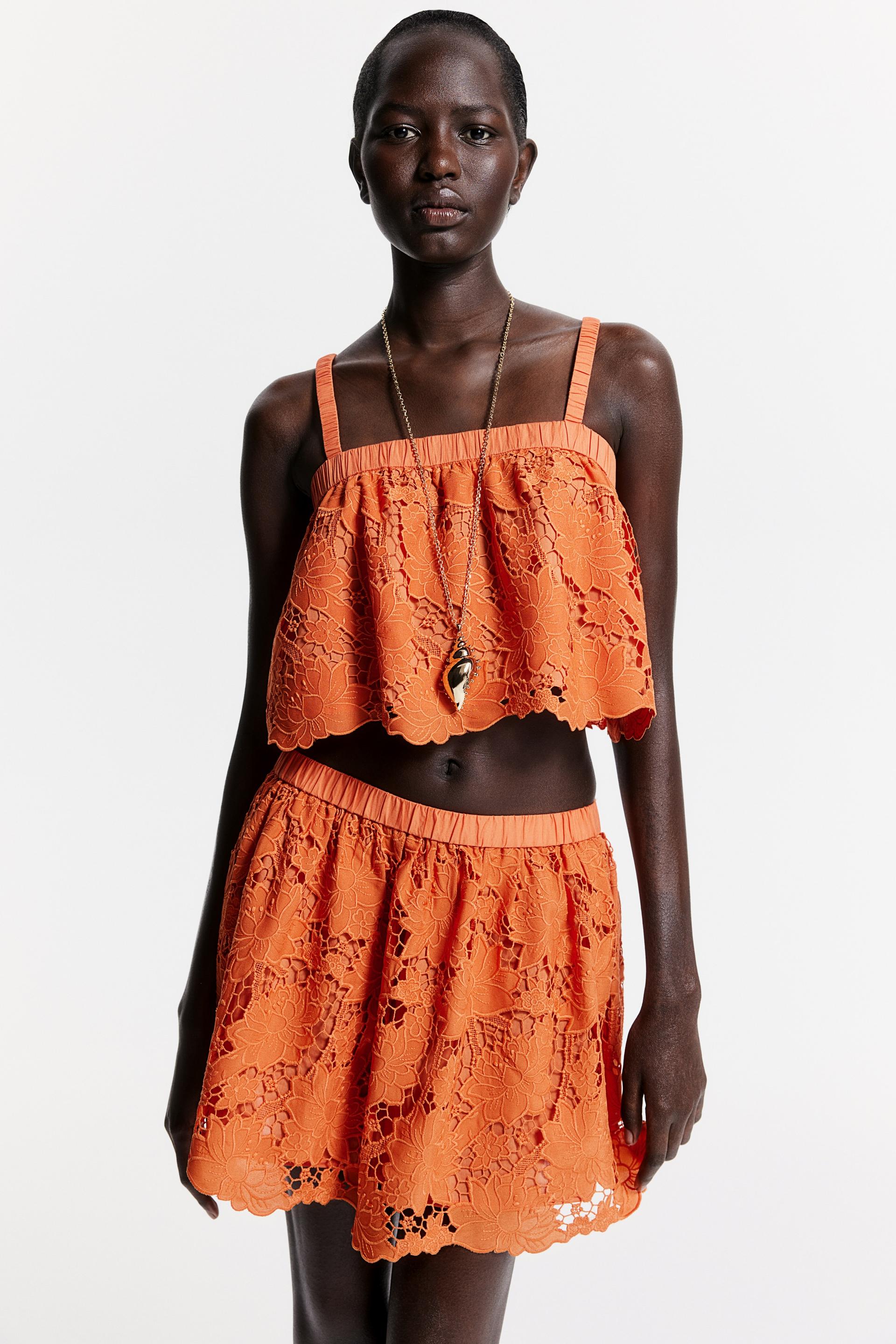 eyelet embroidery top