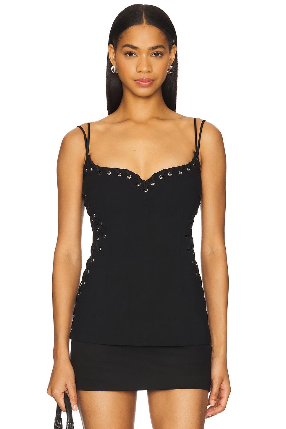 eyelet heart singlet top