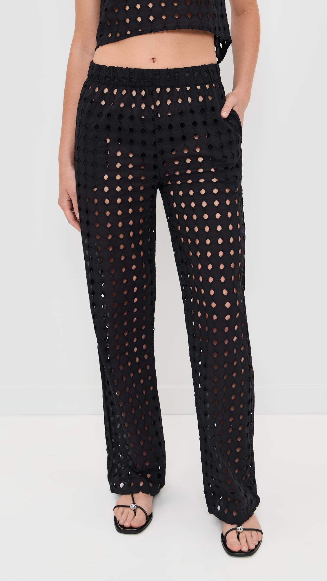 eyelet odette pants
