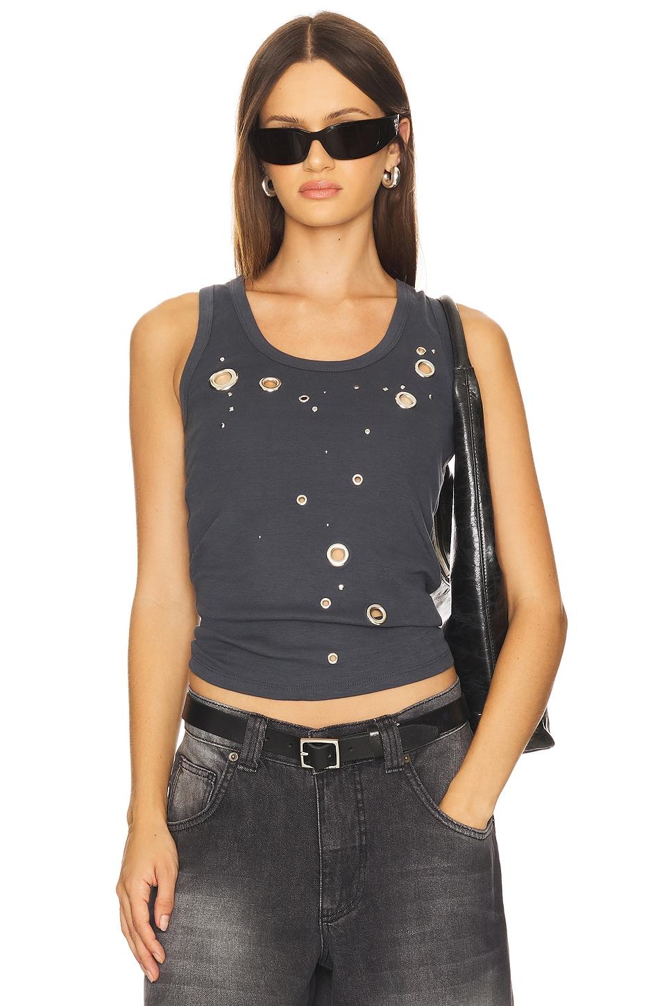 eyelet studded tank