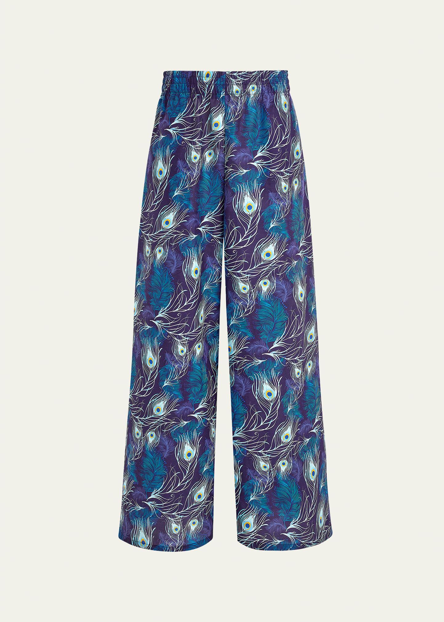 eyes of the wind cotton-silk pants