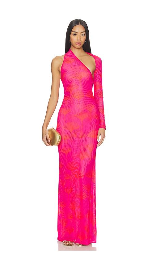 eywasouls malibu emma dress in fuchsia frenzy in fuchsia,orange.
