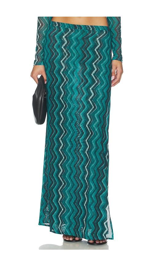eywasouls malibu jerry skirt in teal.