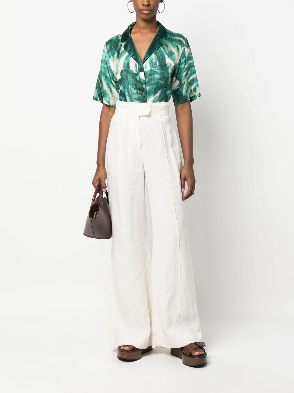 f. r.s . shirts green silk - women