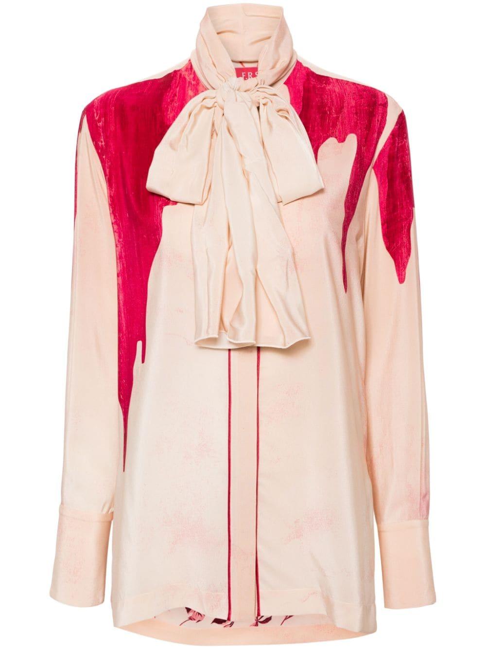 f. r.s . shirts pink silk - women