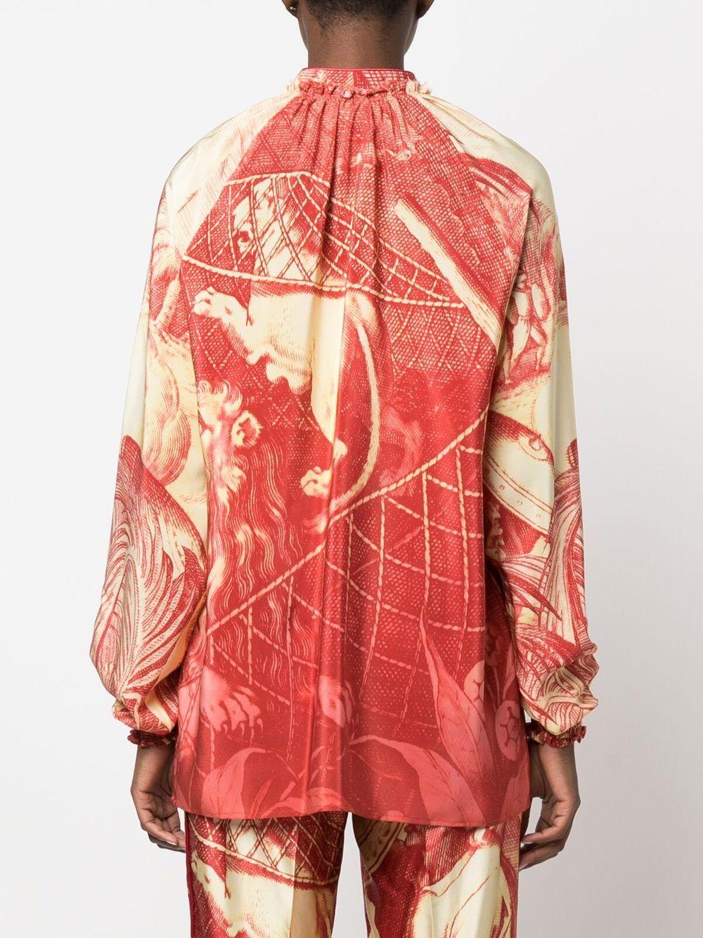 f. r.s . shirts red silk - women