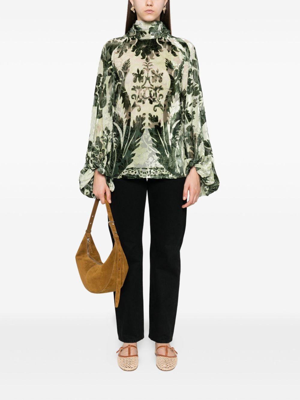 f. r.s . top green viscose - women