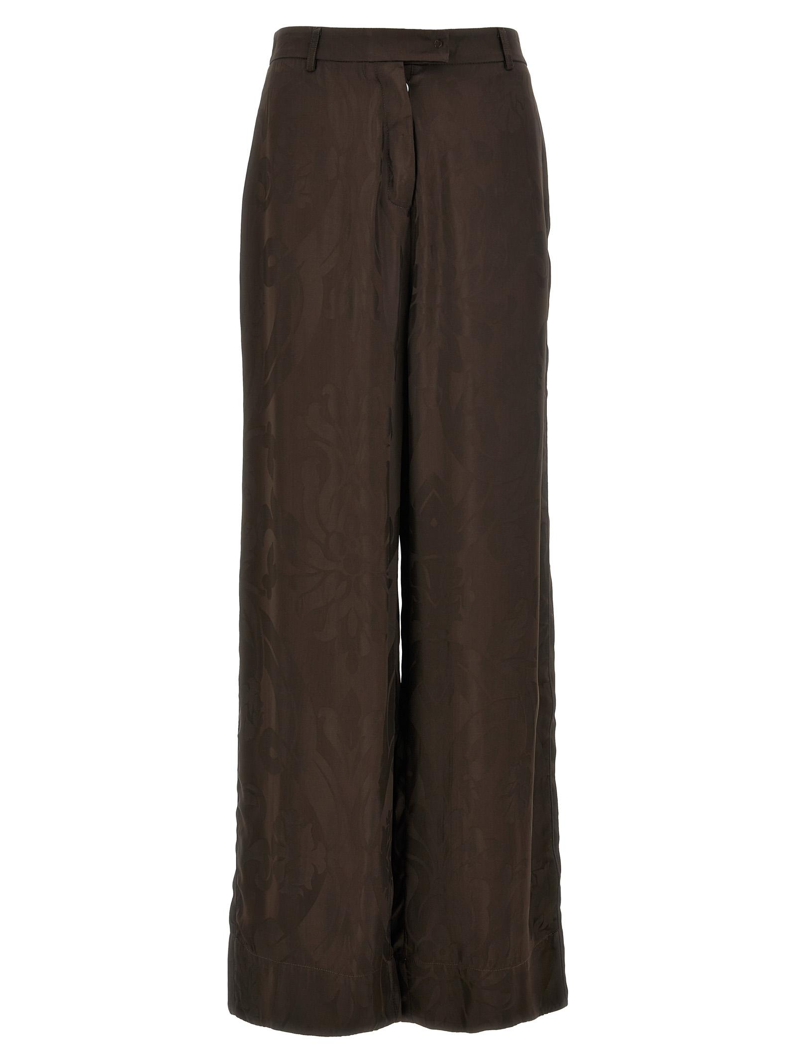 f. r.s. - for restless sleepers arche pants brown viscose - women