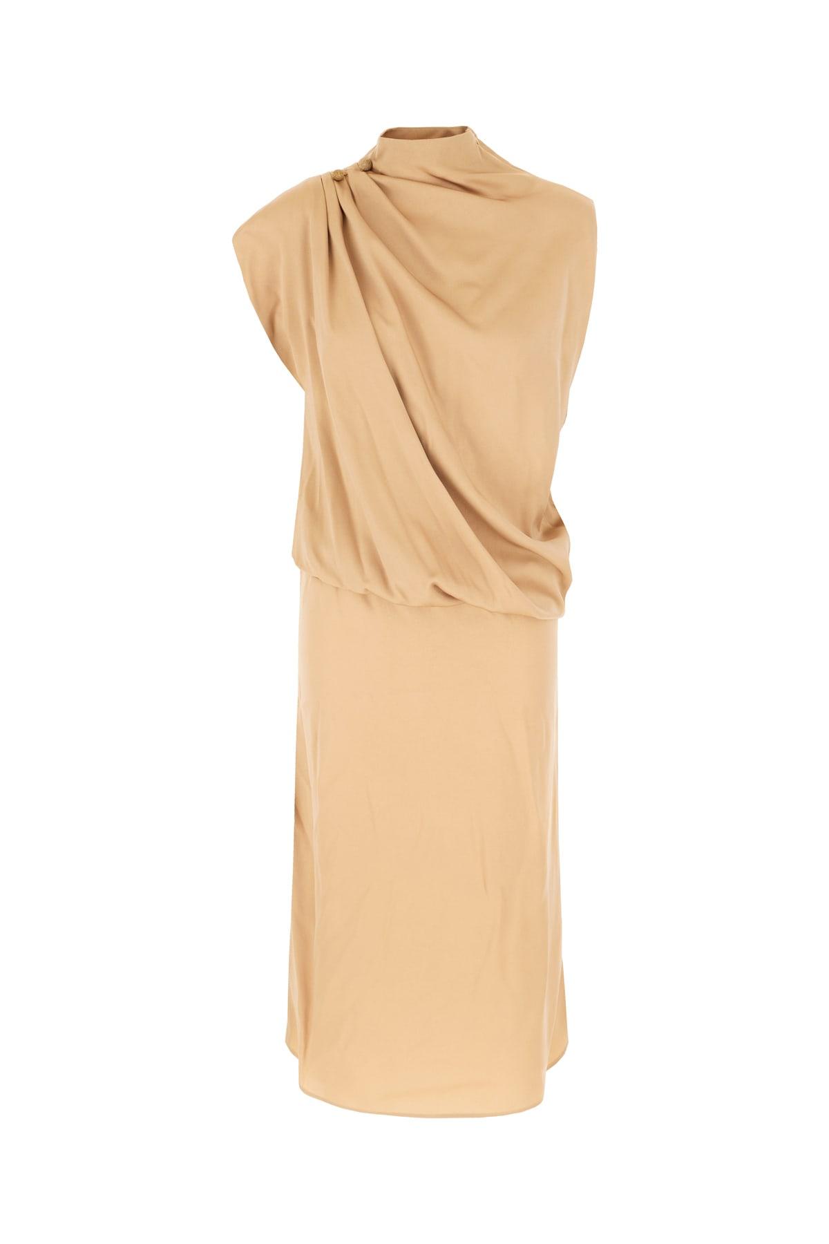 fabiana filippi beige acetate blend dress