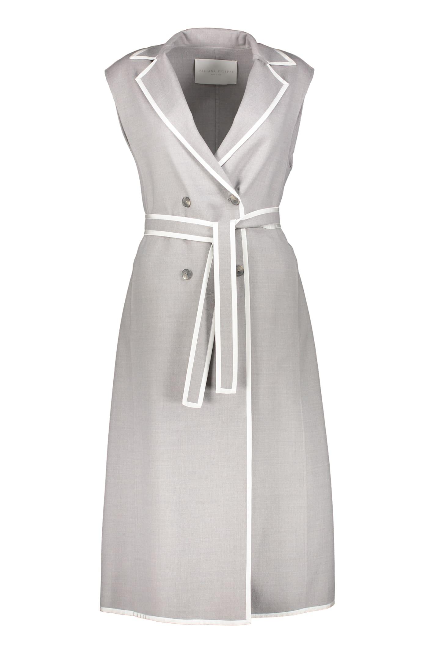 fabiana filippi belted long vest