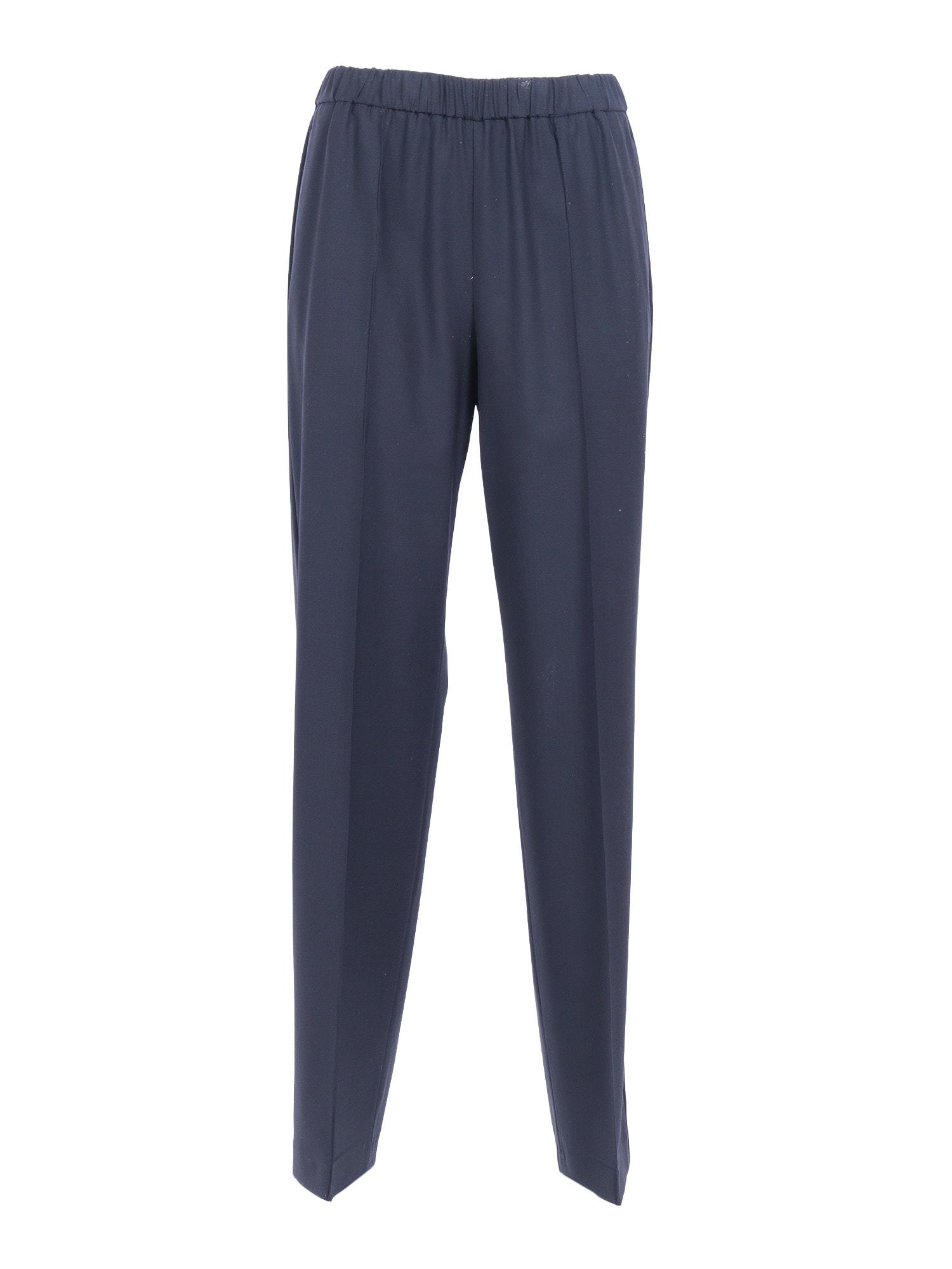 fabiana filippi bistretch wool jogging trousers with filo diamante