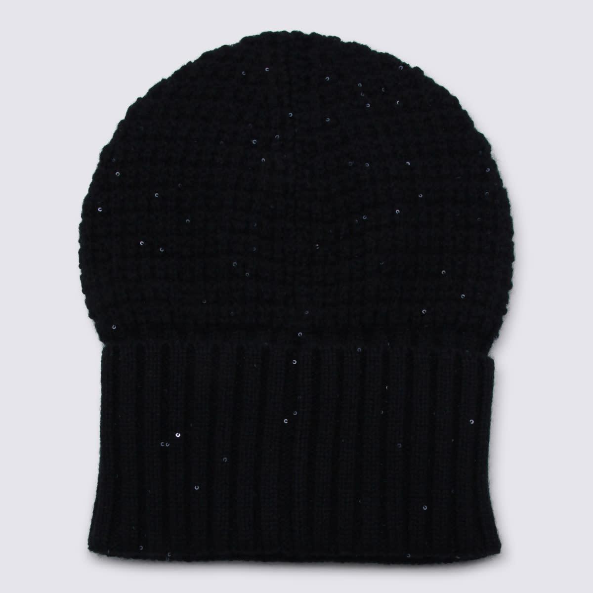 fabiana filippi black wool beanie