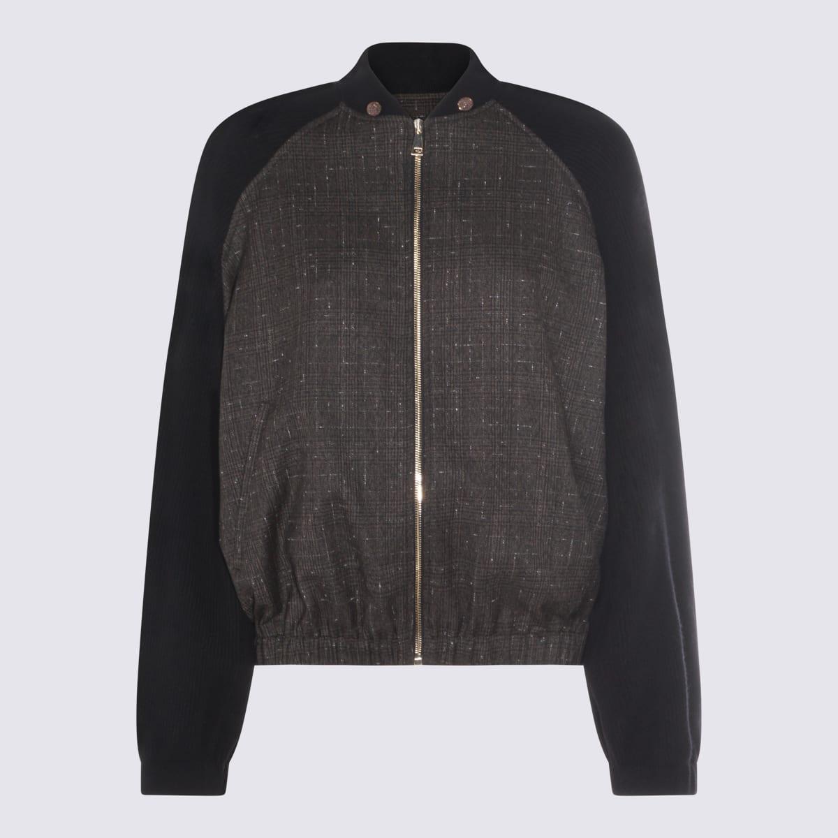 fabiana filippi black wool casual jacket