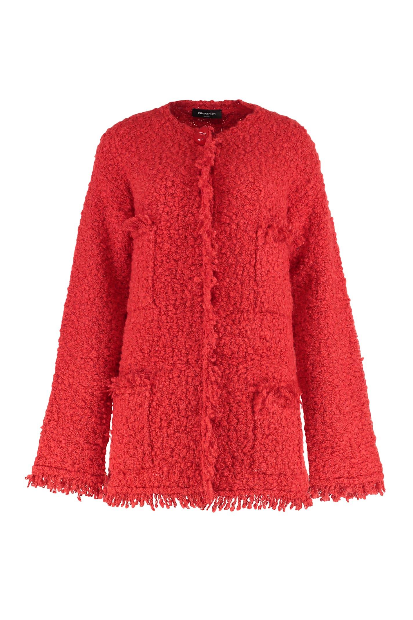 fabiana filippi boucle knit jacket