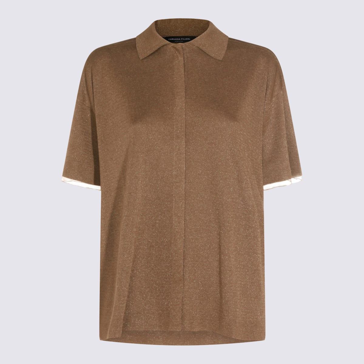 fabiana filippi brown polo shirt