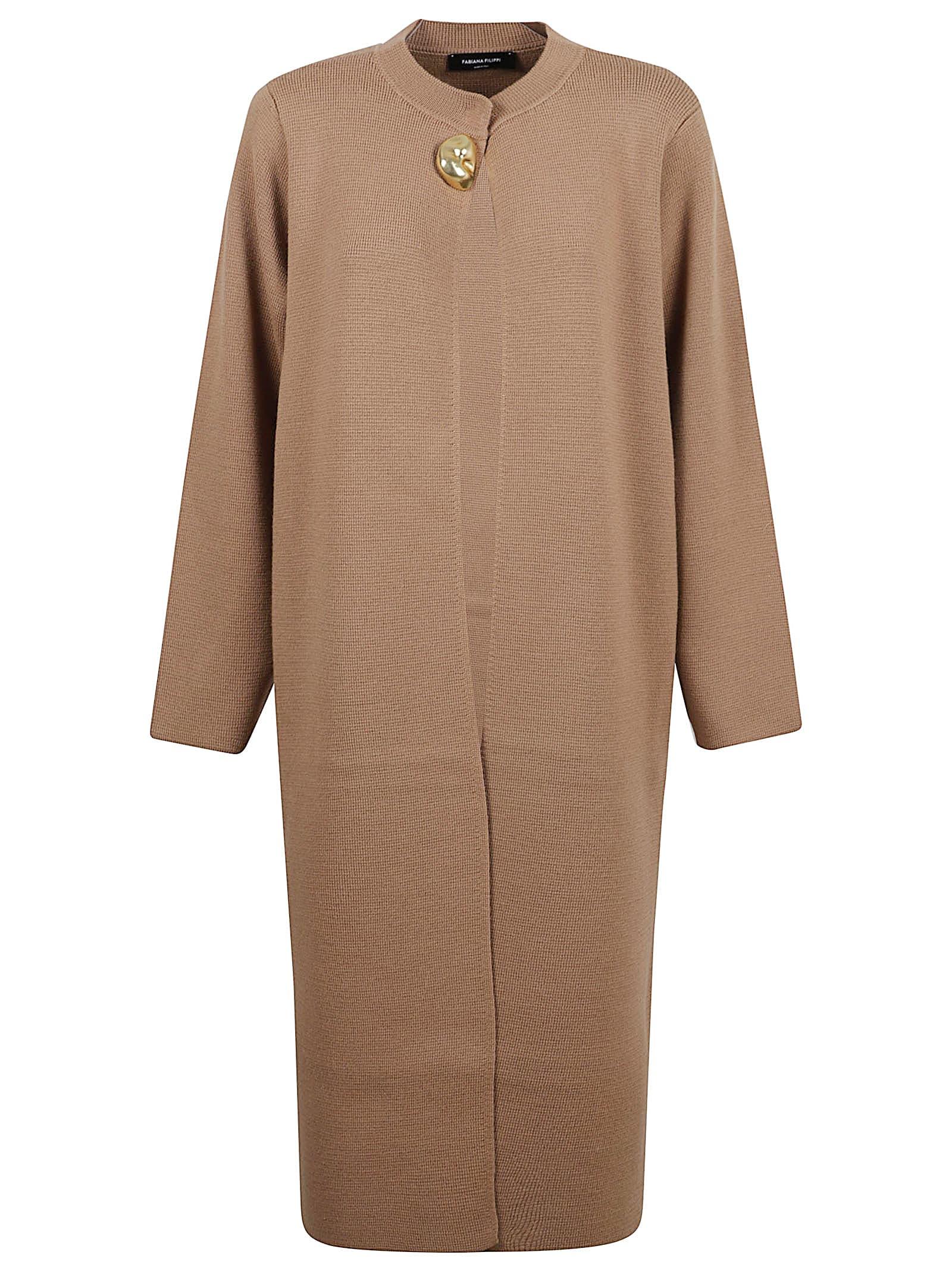 fabiana filippi button-detail knitted coat