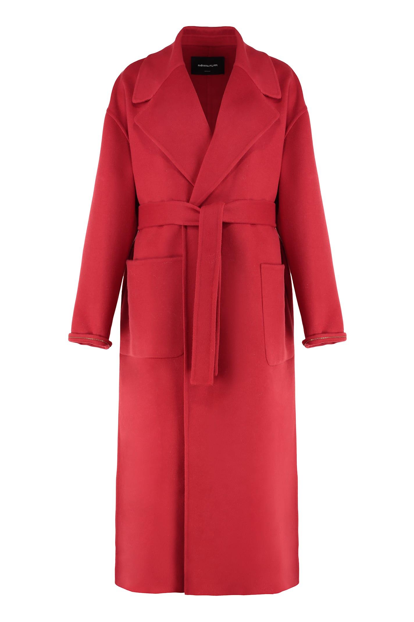 fabiana filippi coat in double wool and cashmere