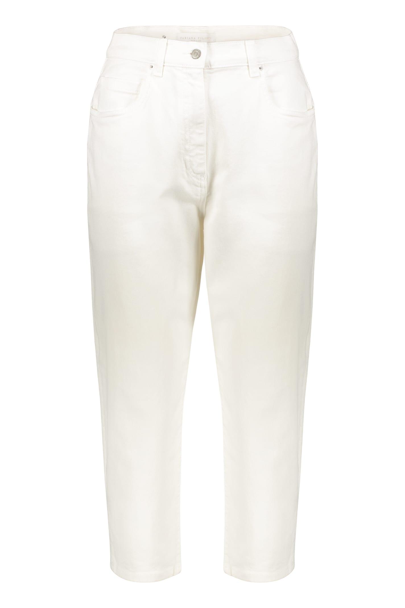 fabiana filippi cotton cropped trousers