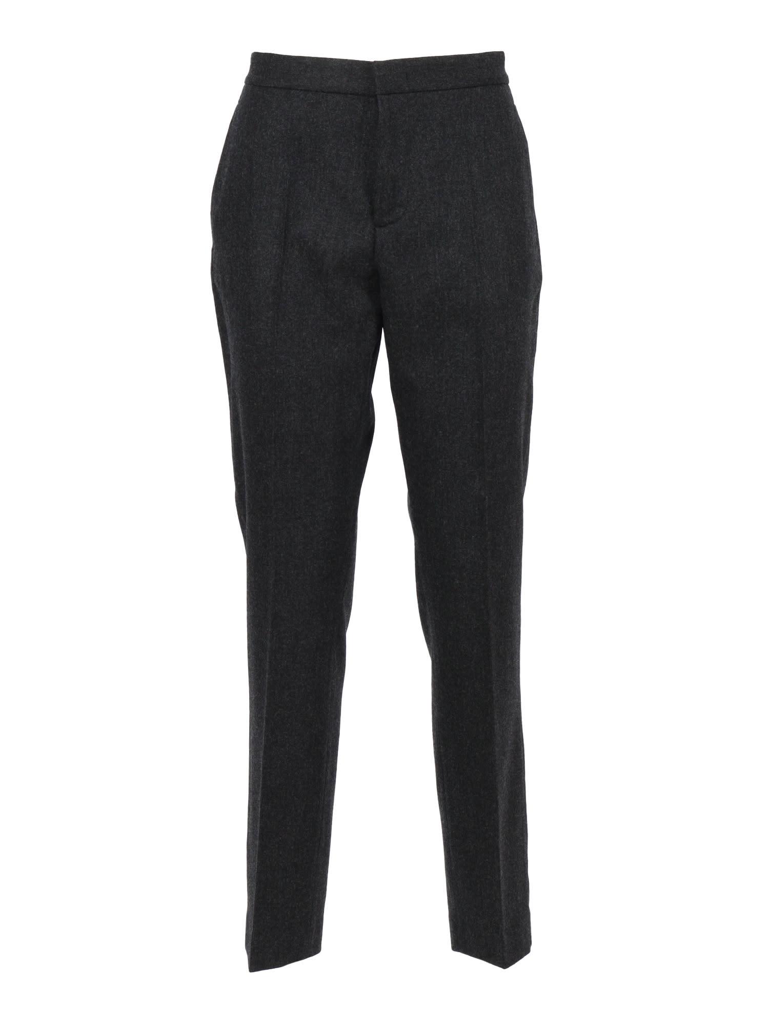 fabiana filippi flannel regular fit trousers with filo diamante detail