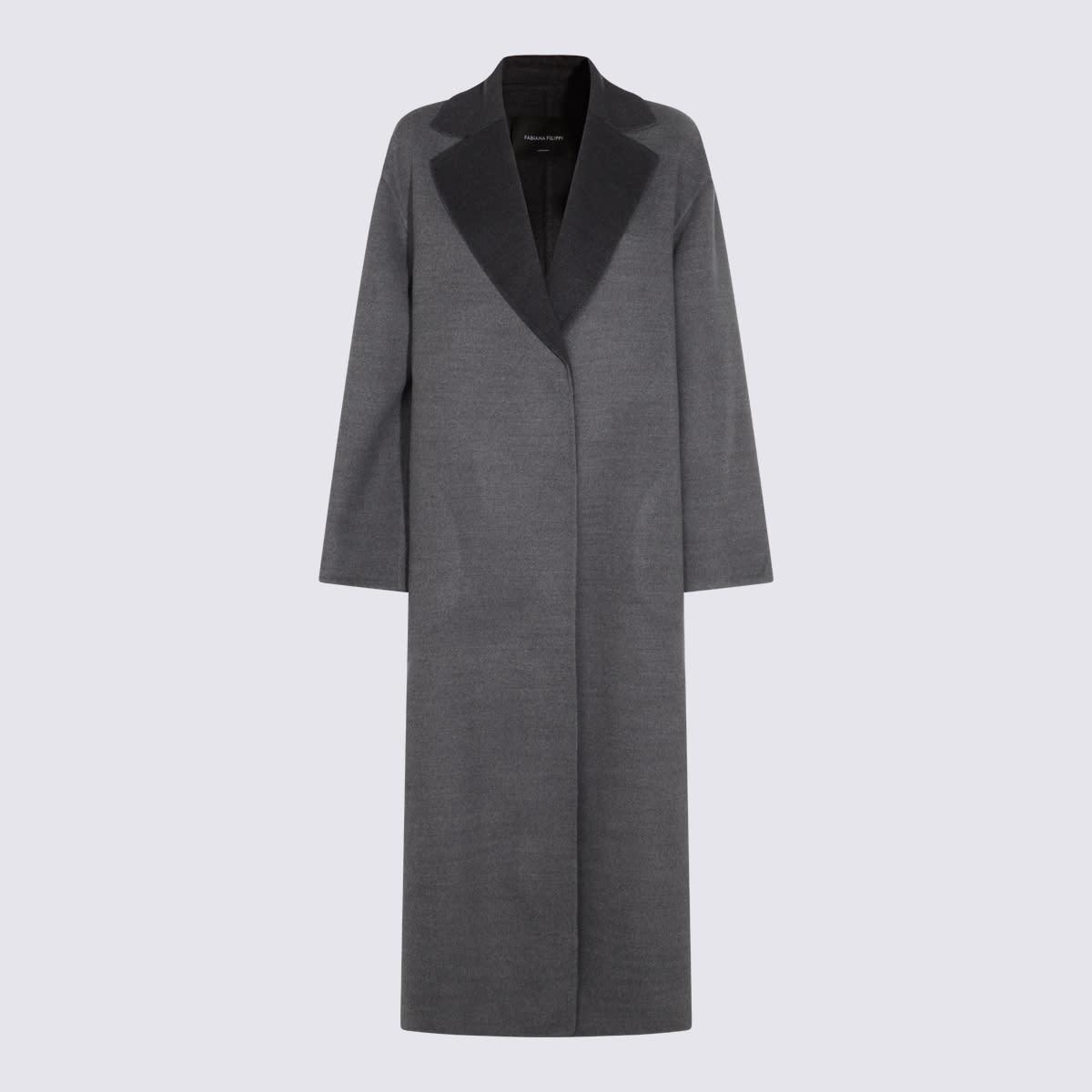 fabiana filippi grey wool coat