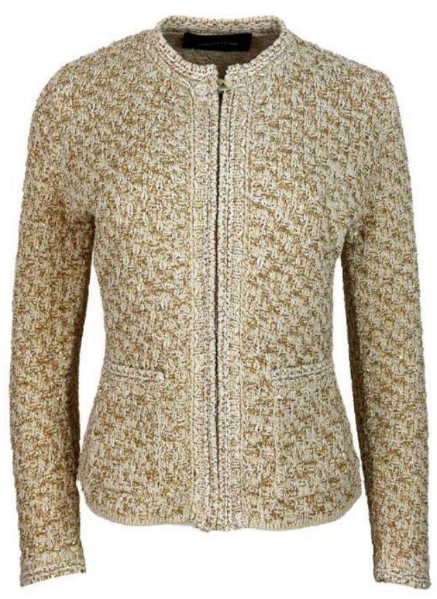 fabiana filippi jackets cream/gold co pa pl - women