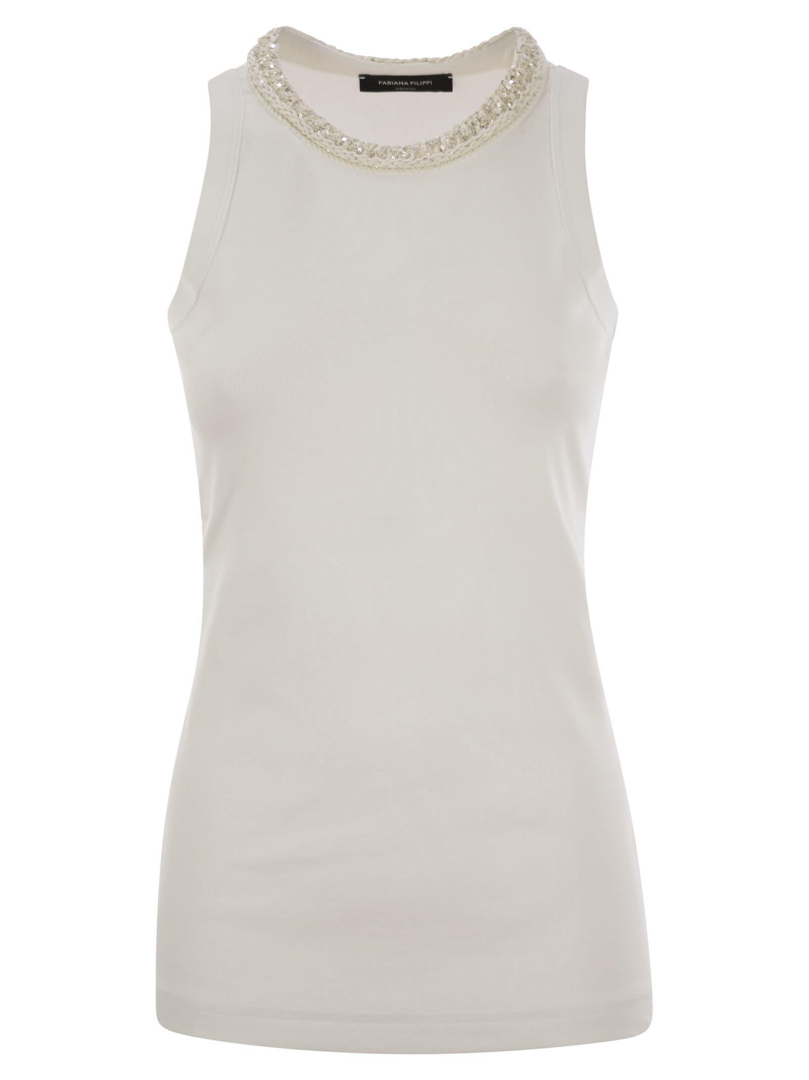 fabiana filippi jersey tank top