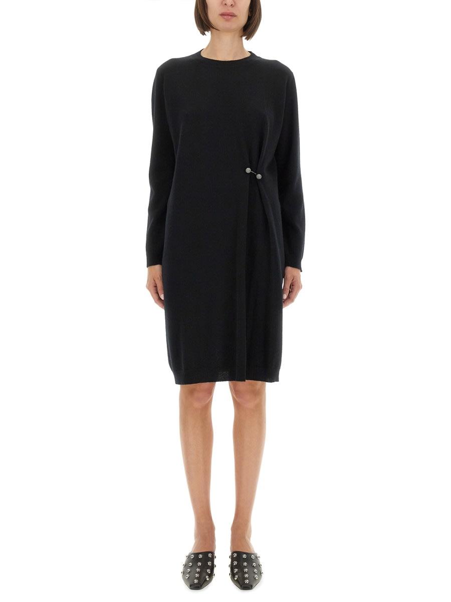 fabiana filippi knit dress with brooch