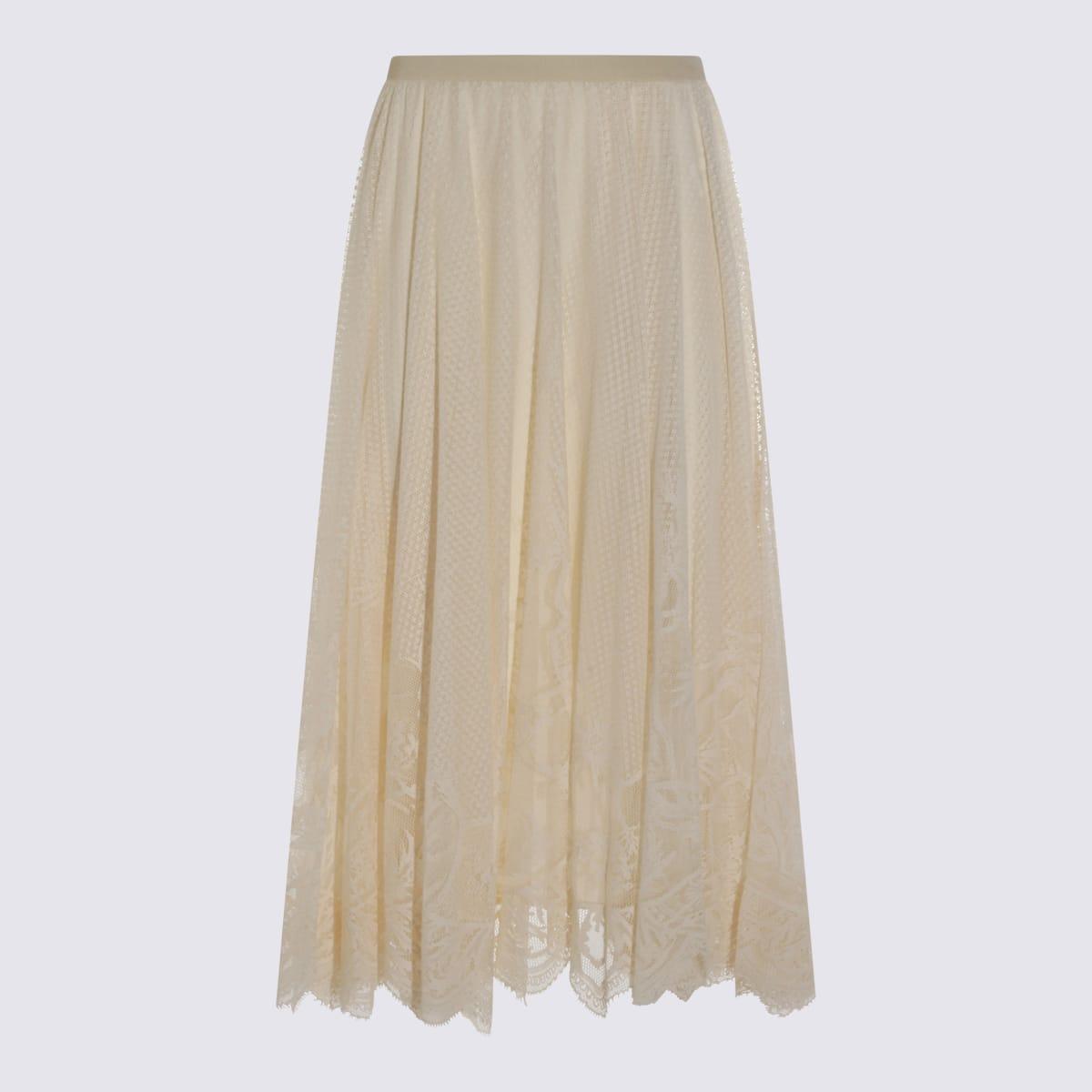 fabiana filippi light beige cotton skirt