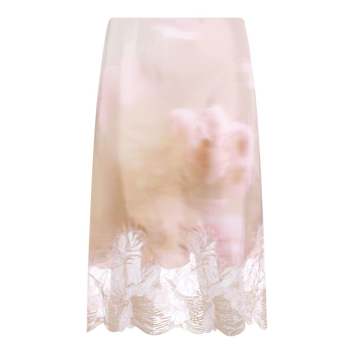 fabiana filippi light pink silk skirt
