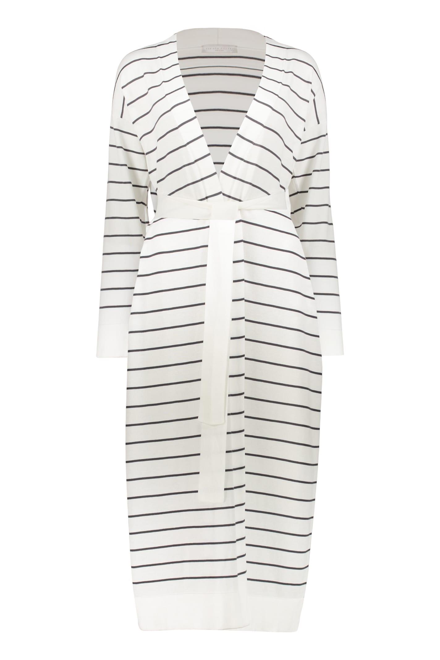 fabiana filippi long cotton cardigan