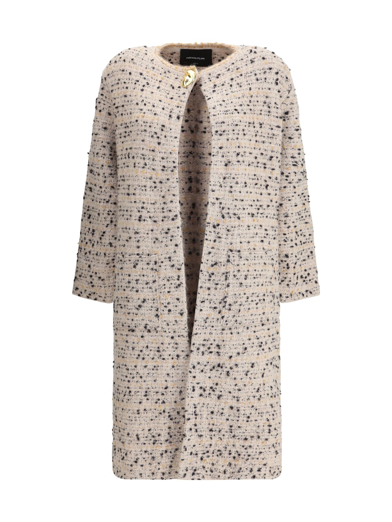 fabiana filippi long knit jacket