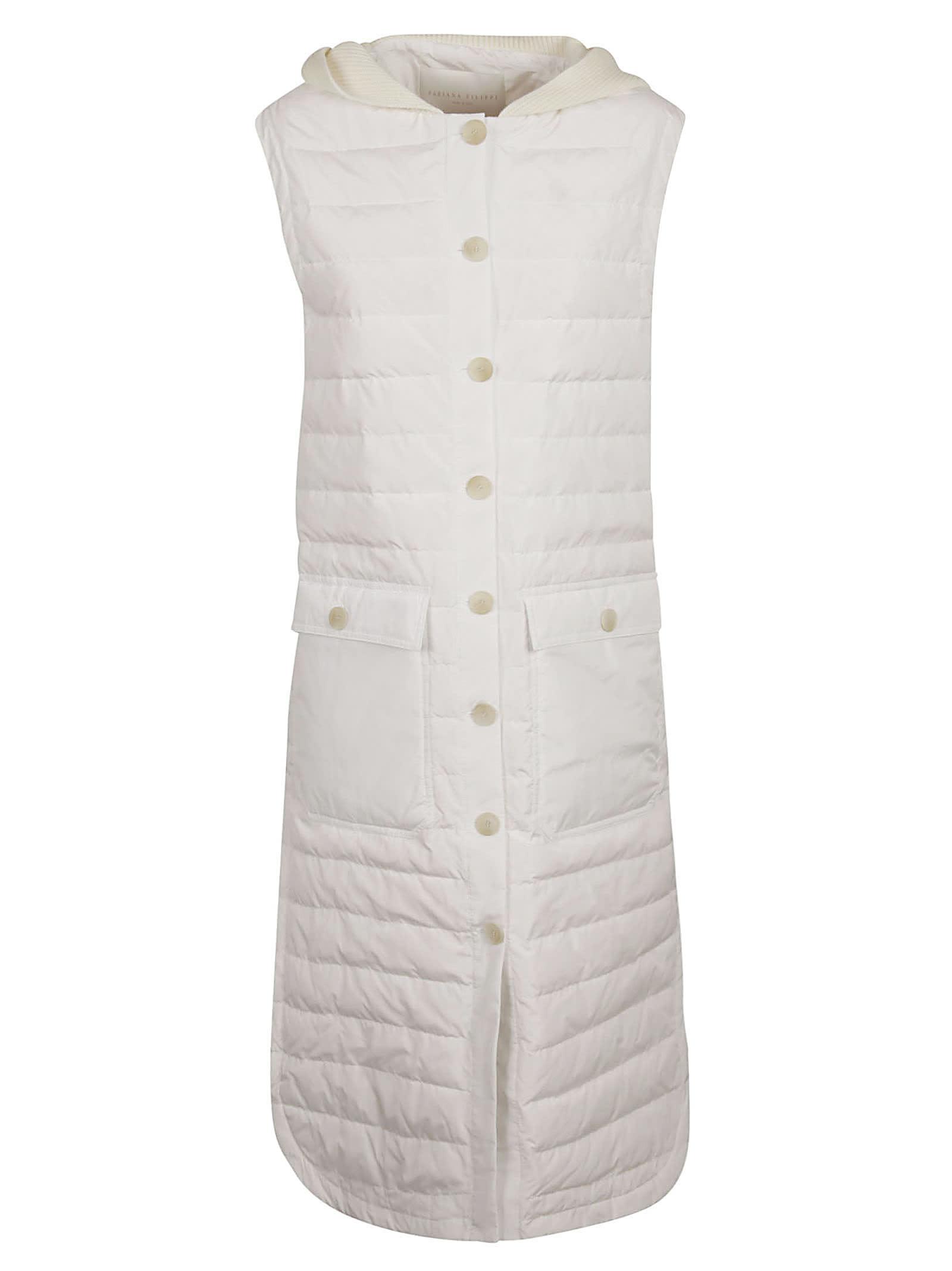 fabiana filippi long quilted vest vest