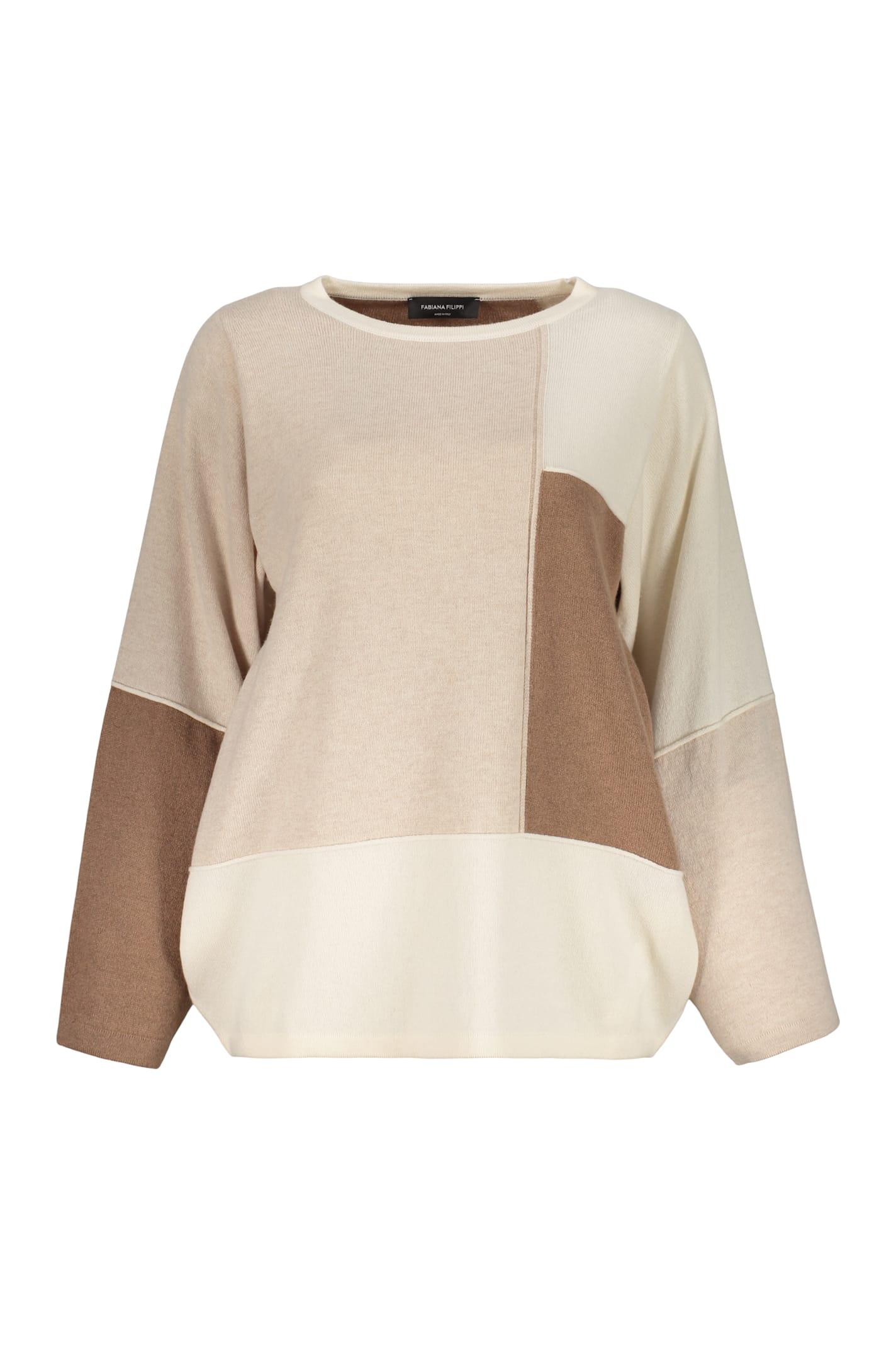 fabiana filippi long sleeve crew-neck sweater