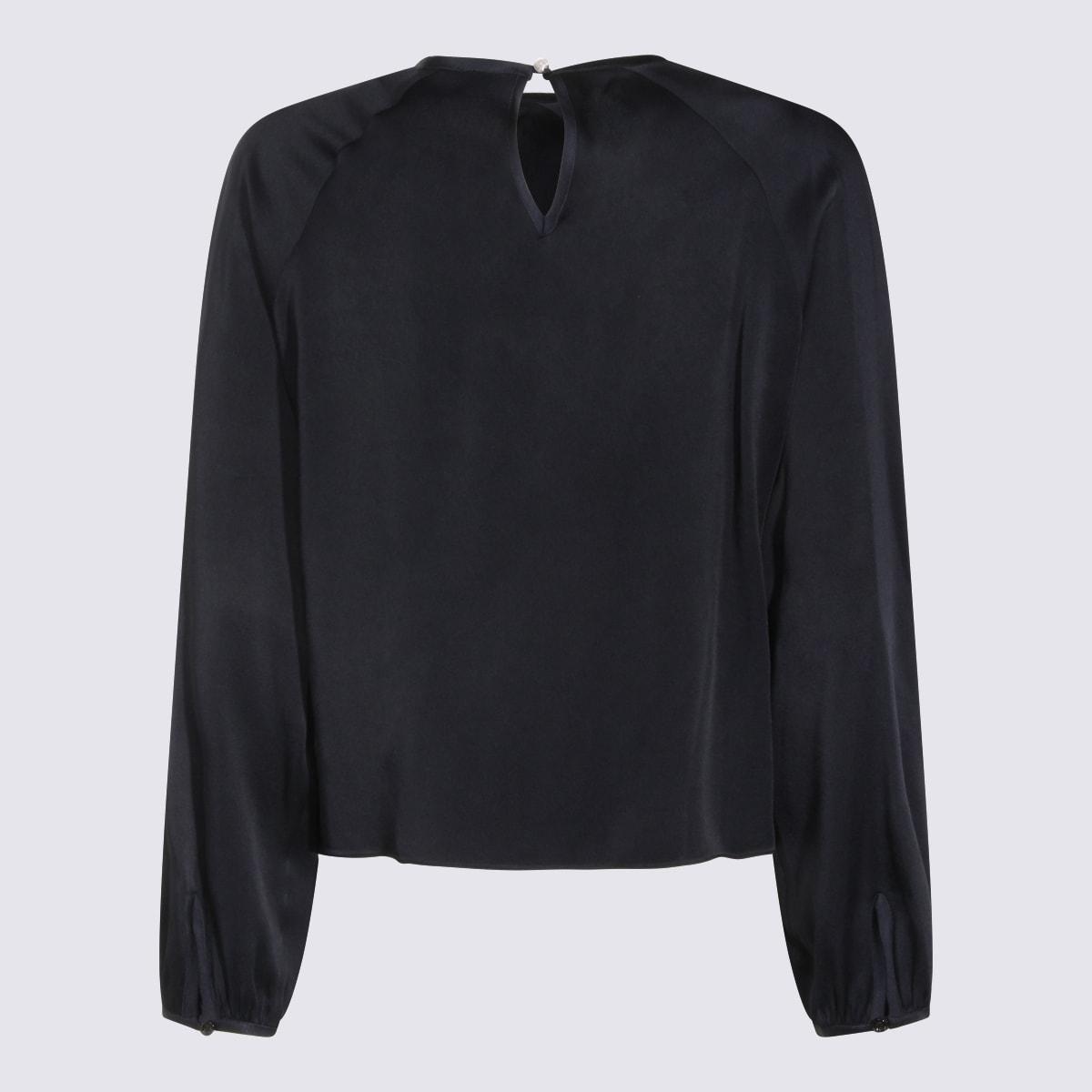 fabiana filippi navy viscose top