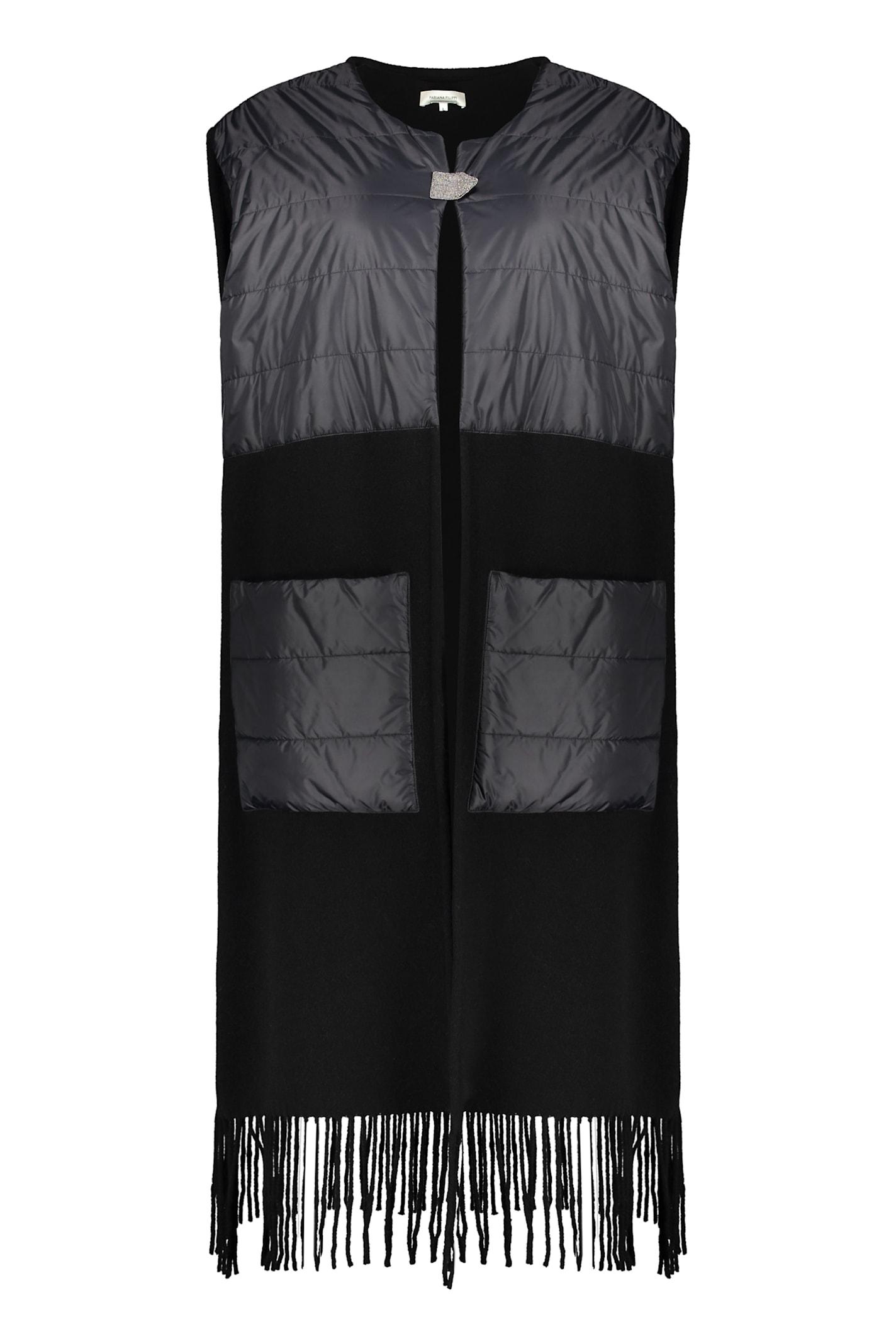 fabiana filippi padded vest in wool blend