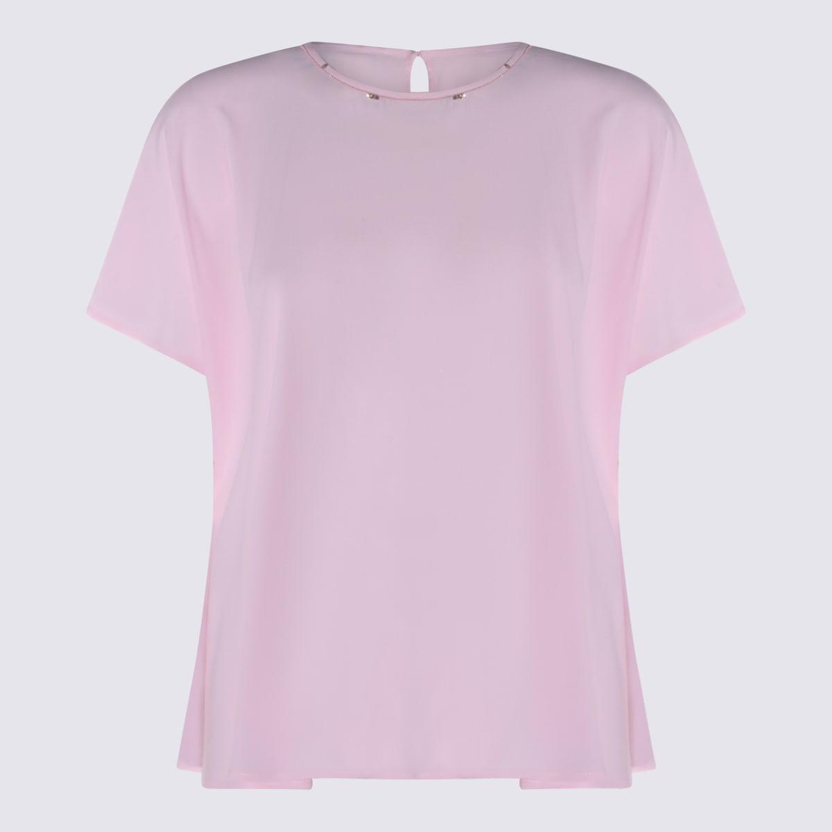 fabiana filippi pink silk blend top